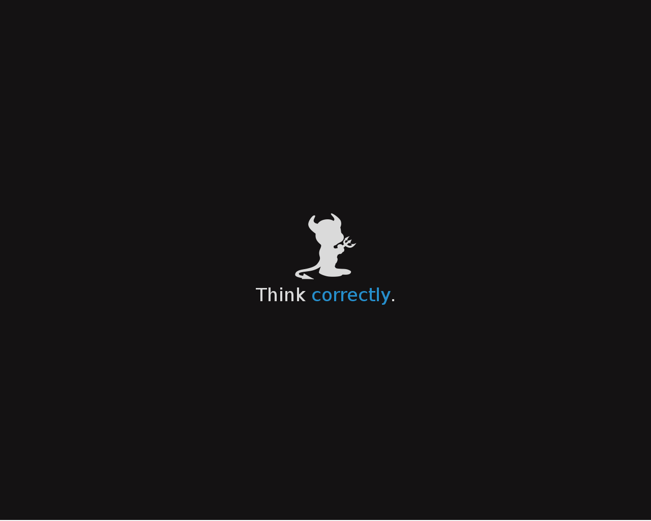 1280x1024 Think Correctly Wallpaper