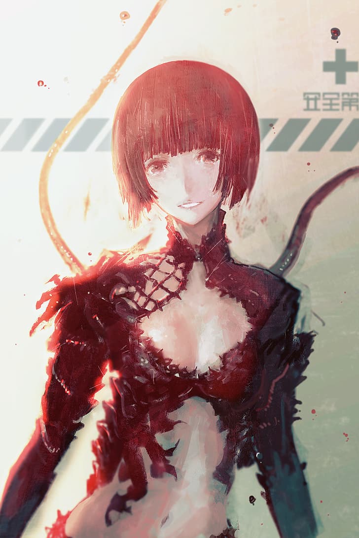 728x1092 HD wallpaper: anime, anime girls, Huke (artist), Knights of Sidonia