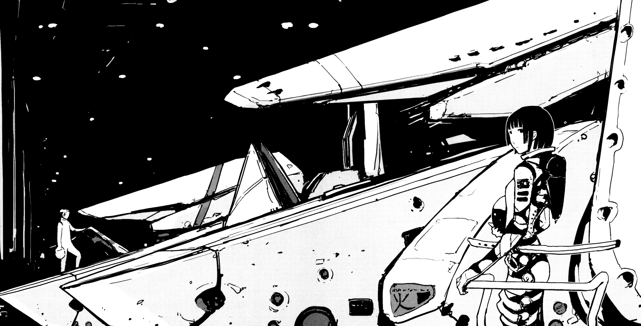 2052x1045 Expectations' Ill Effect: Knights of Sidonia. Drifting Panels