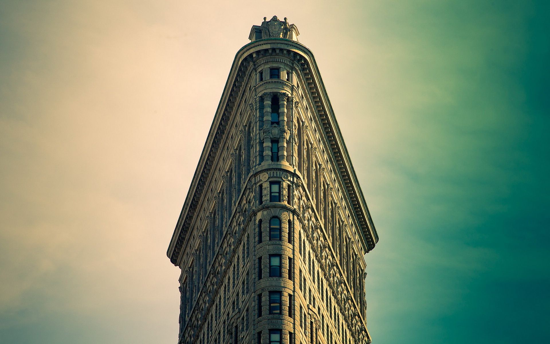 1920x1200 Wallpaper the sky, the city, building, New York, Manhattan, NYC, Flatiron Building for mobile and desktop, section город, resolution 1920x1200