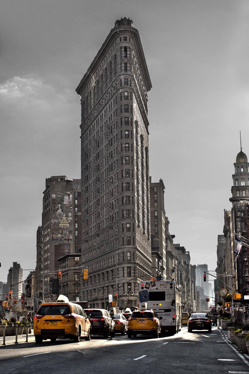 1037x1556 Download Flatiron Building In New York Wallpaper