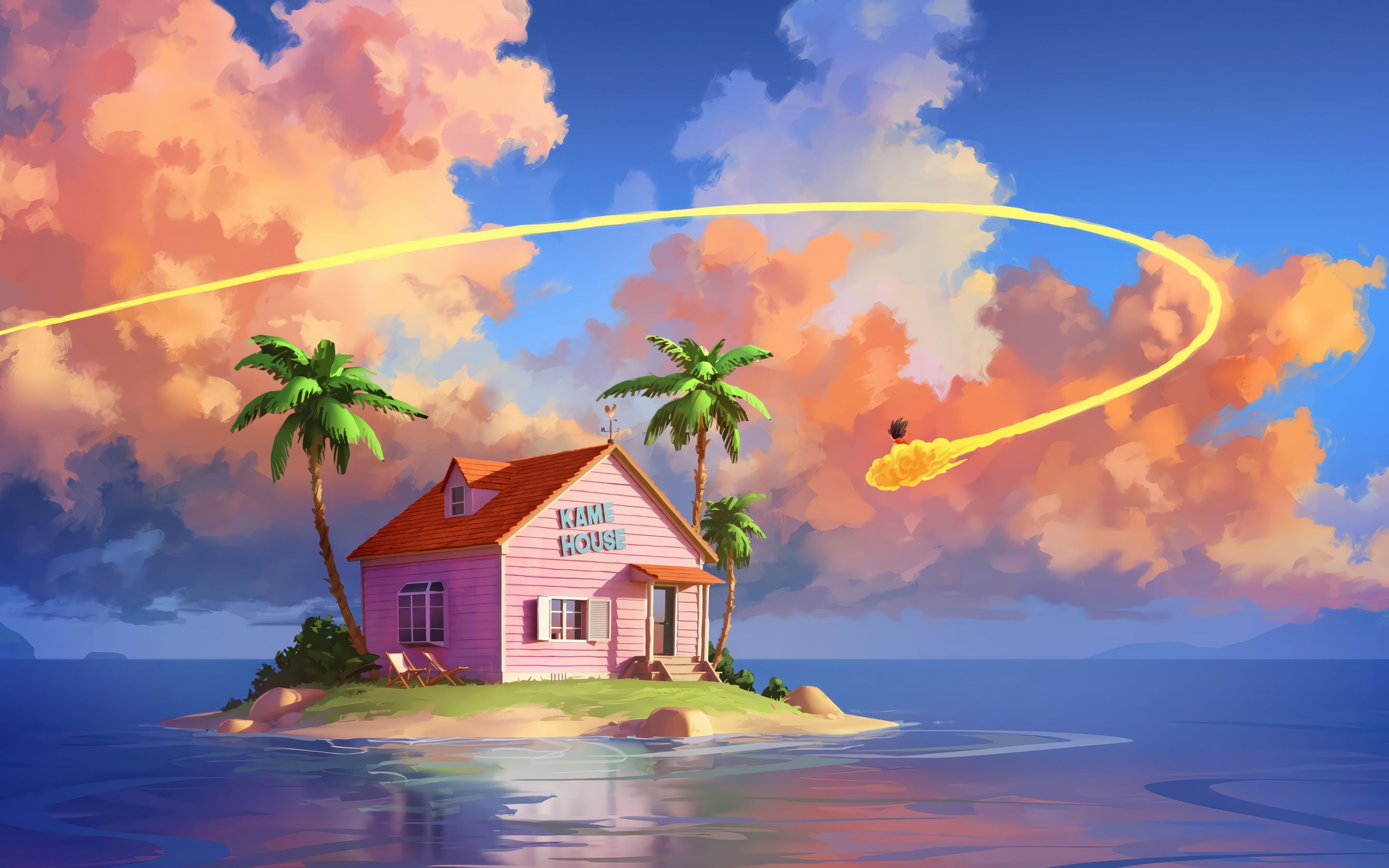 2880x1800 Kame House Wallpaper 4K, Dragon Ball Z, Goku, 5K, Artistic