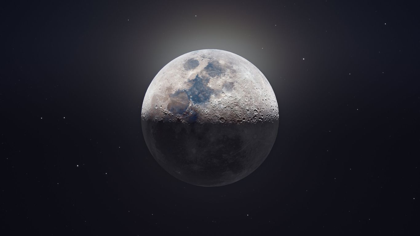 1366x768 Moon Astrophotography 4k Laptop HD , HD 4k Wallpaper, Image, Background, Photos and Picture