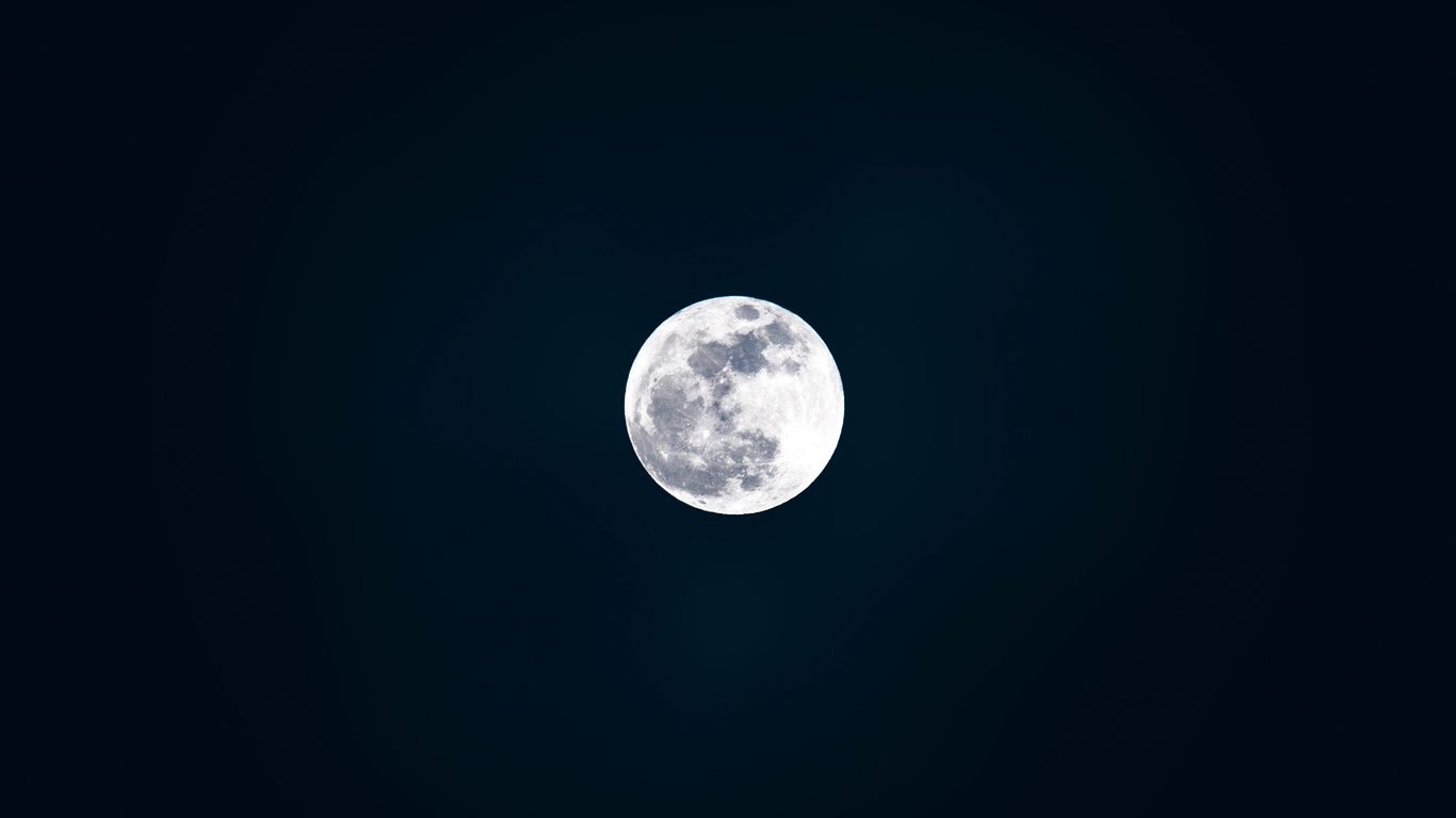 1366x768 Full Moon 4k Laptop HD , HD 4k Wallpaper, Image, Background, Photos and Picture
