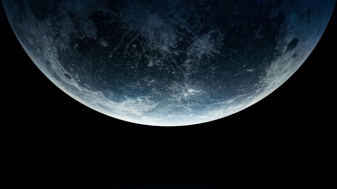 1366x768 Moon Close Up 4K UHD Wallpaper For UltraHD Desktop And TV : Widescreen And UltraWide Display : Smartphone And Tablet Devices