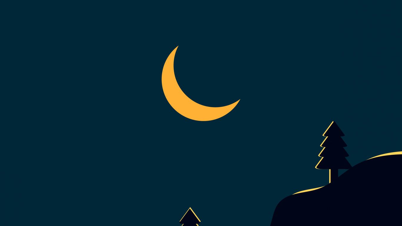 1366x768 Laptop Moonlight Wallpaper Free 1366x768 High Quality Background