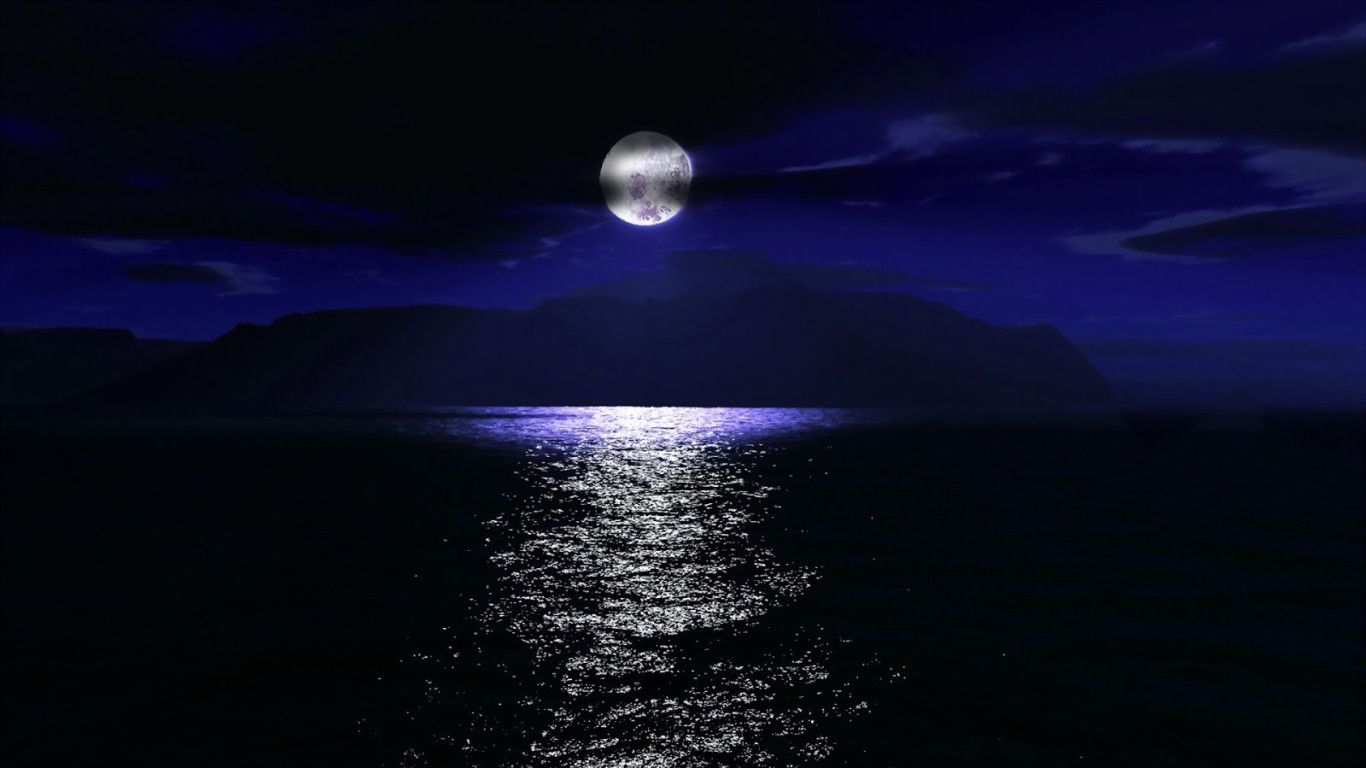 1366x768 Moon Desktop HD Wallpaper 32568