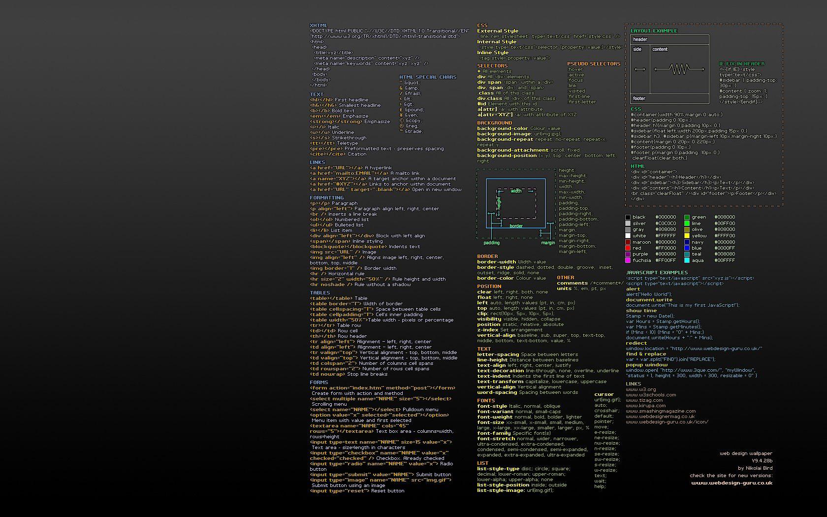 1680x1050 css, html, web design wallpaper