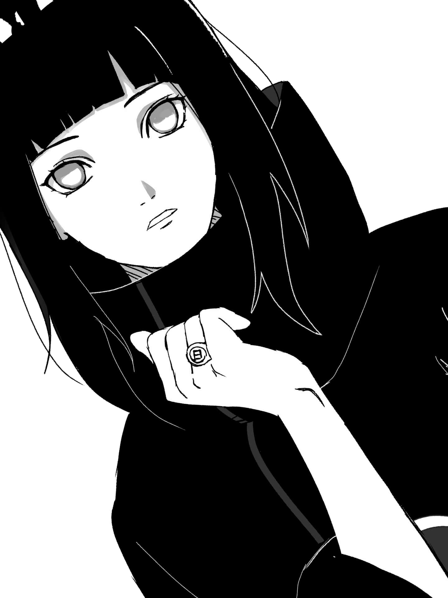 1440x1920 Sad Hinata Wallpaper
