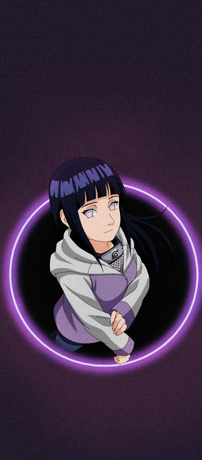 800x1823 Hinata, art, black hair, HD phone wallpaper