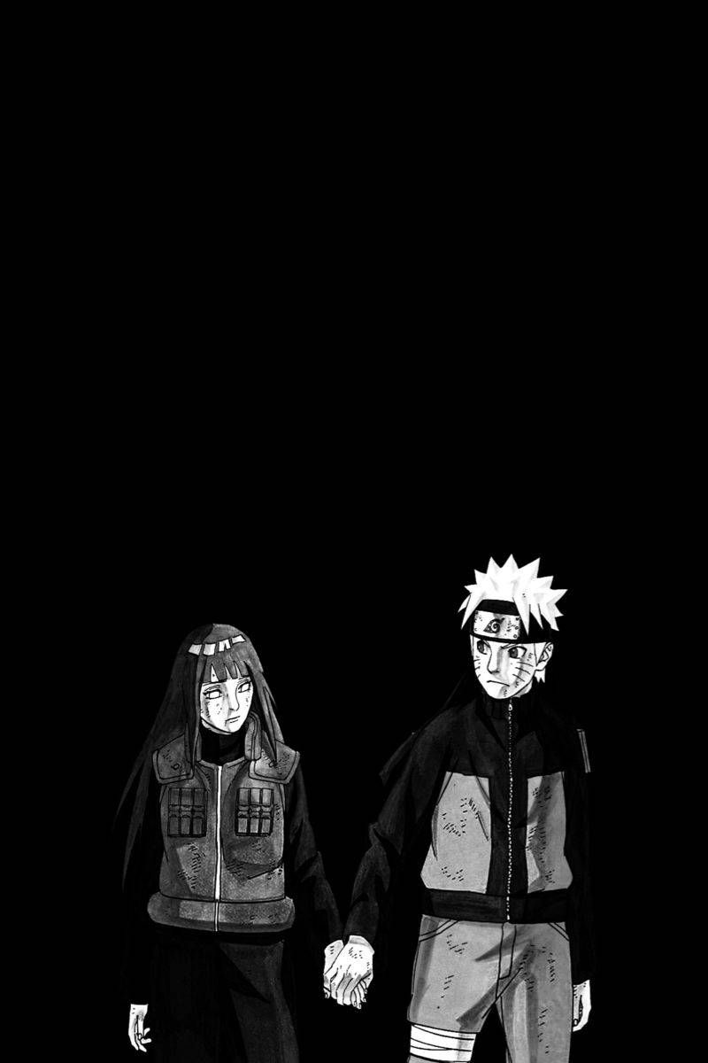 800x1200 Download Hinata Hyuga And Uzumaki Naruto Black Wallpaper