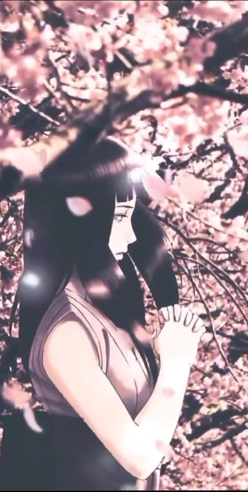 800x1587 Hinata, dress, flash graphy, hyuga, anime, Naruto, HD phone wallpaper
