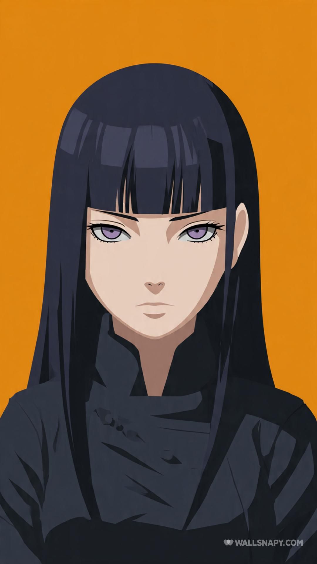 1080x1920 Hinata hyuga minimal clean anime style mobile 4k wallpaper
