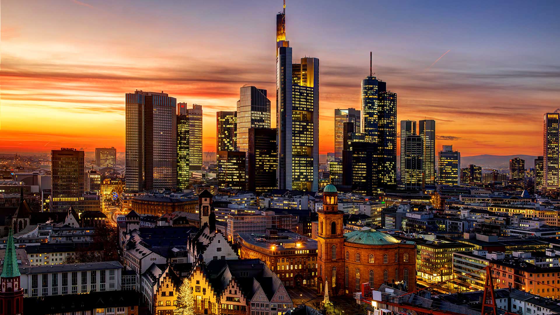 1920x1080 Frankfurt Skyline