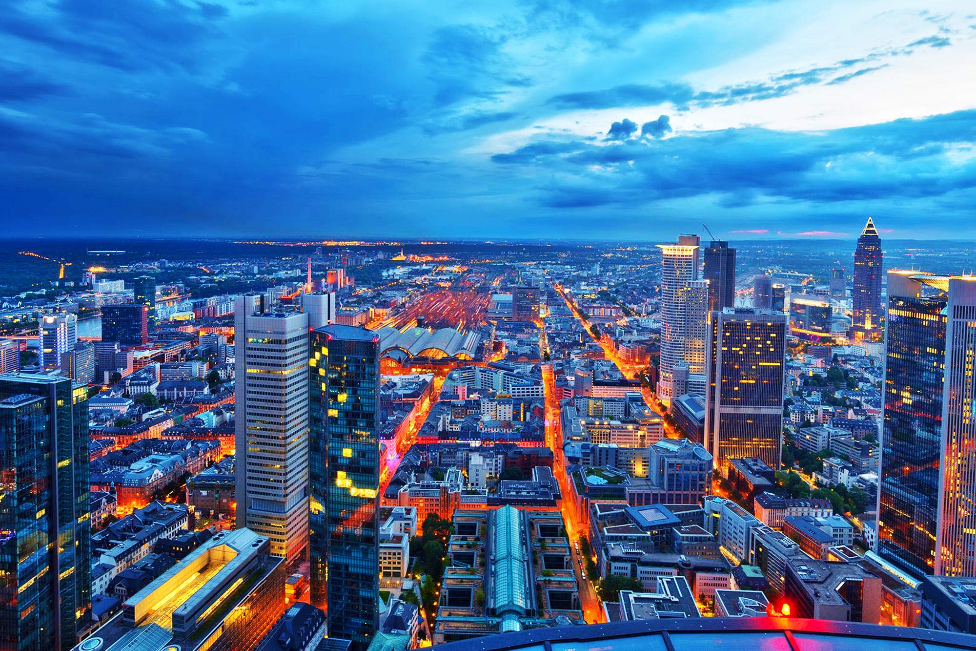 2000x1333 WandbilderXXL ® Non Woven Photo Wallpaper Frankfurt Skyline 420 X 280 Cm New York Rio Tokyo City Motifs As Non Woven Photo Wallpaper Skylines For The Living Room Top Quality : Amazon.de: DIY