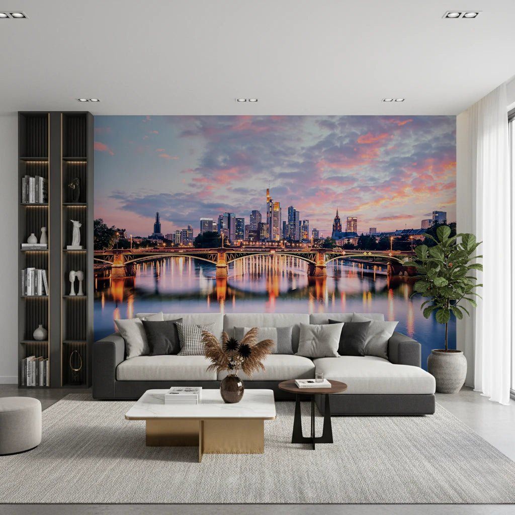 1024x1024 Frankfurt Dawn Wall Mural Skyline Mural