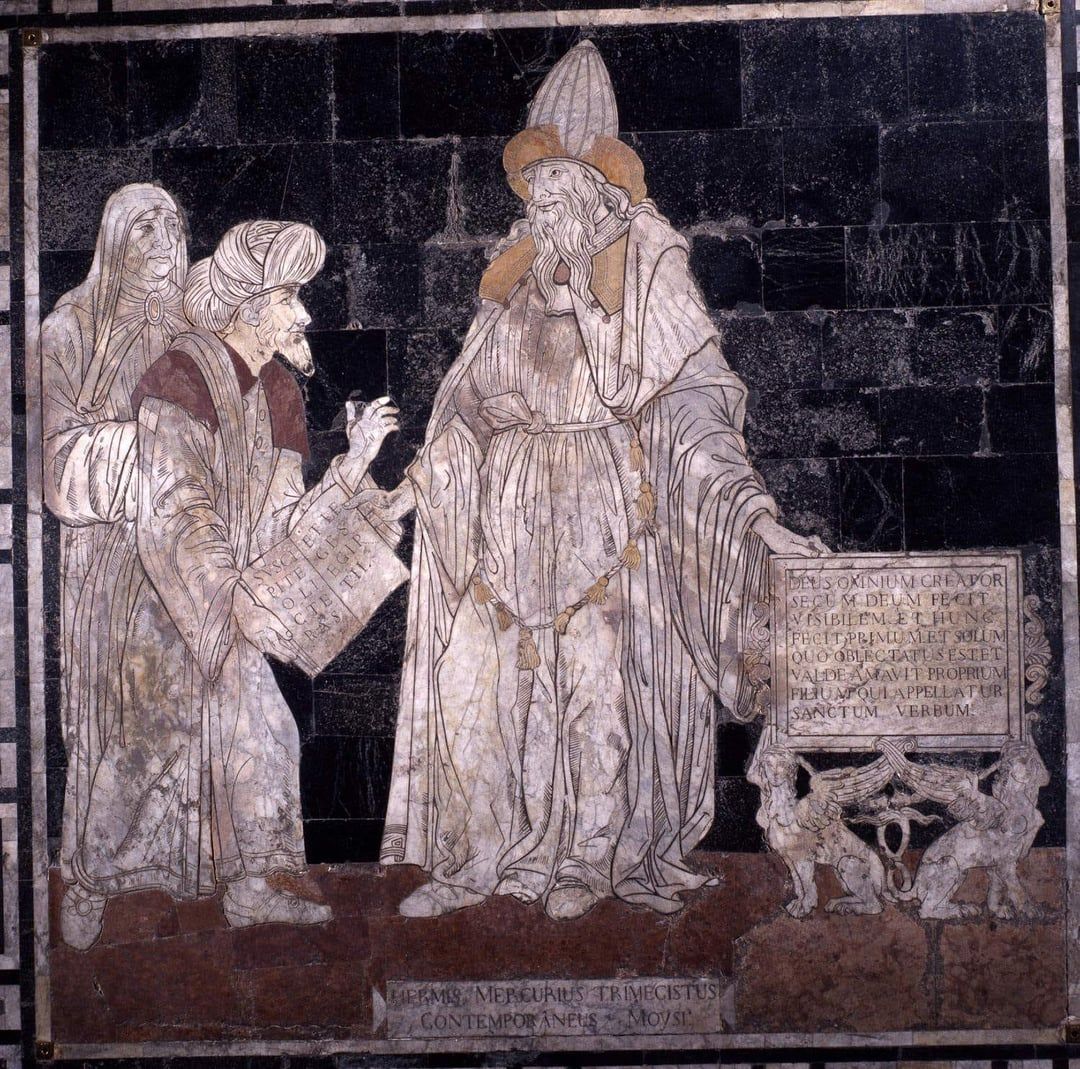 1080x1069 A 15th century mosaic of Hermes Trismegistus on the floor of the Catholic Cathedral of Siena