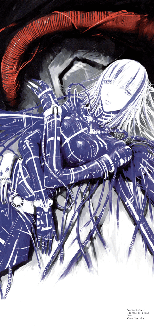 640x1386 I made a 9:16 wallpaper from Blame! vol. 8 cover art