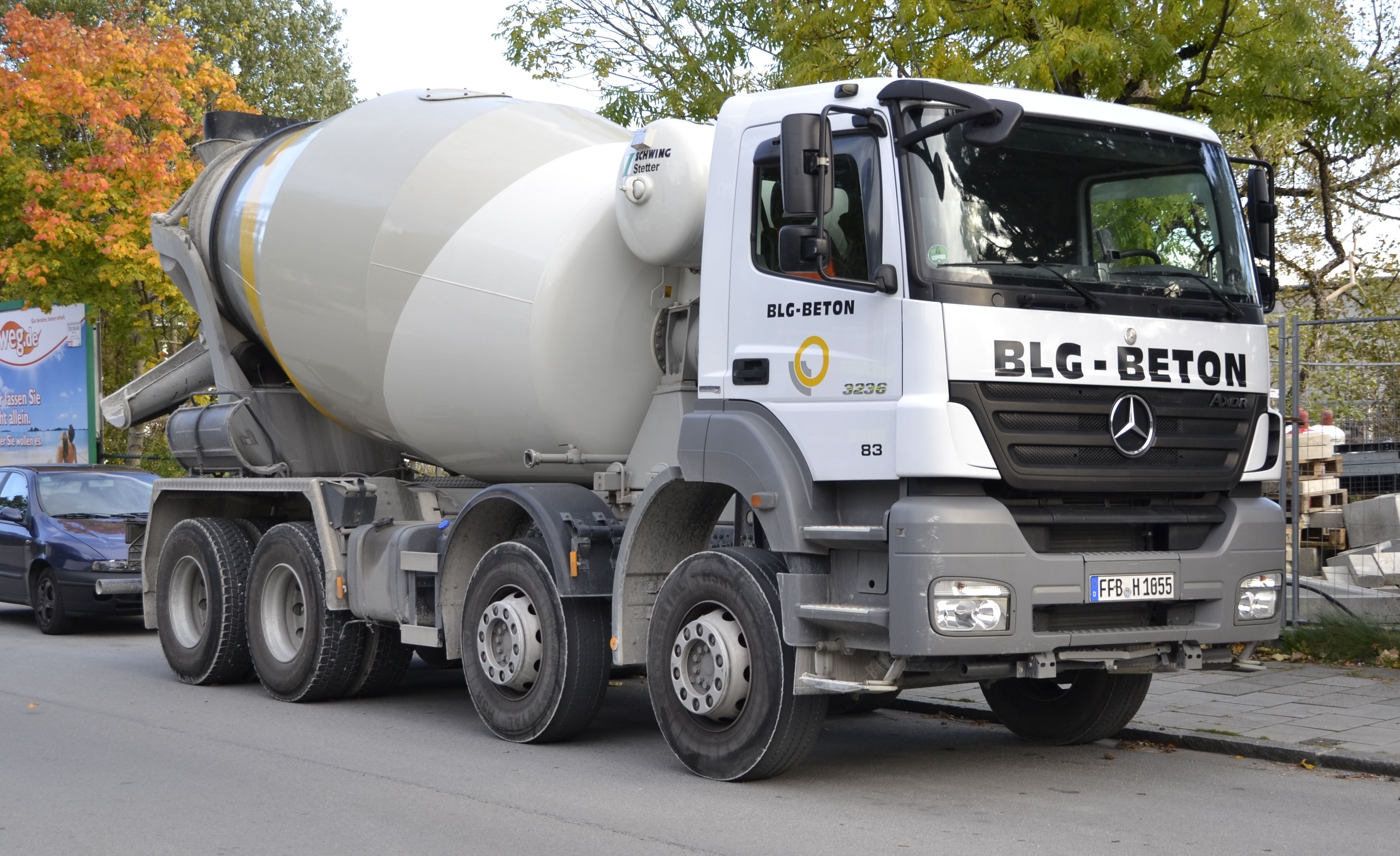 3600x2200 Mercedes Benz Axor Based Cement Mixer