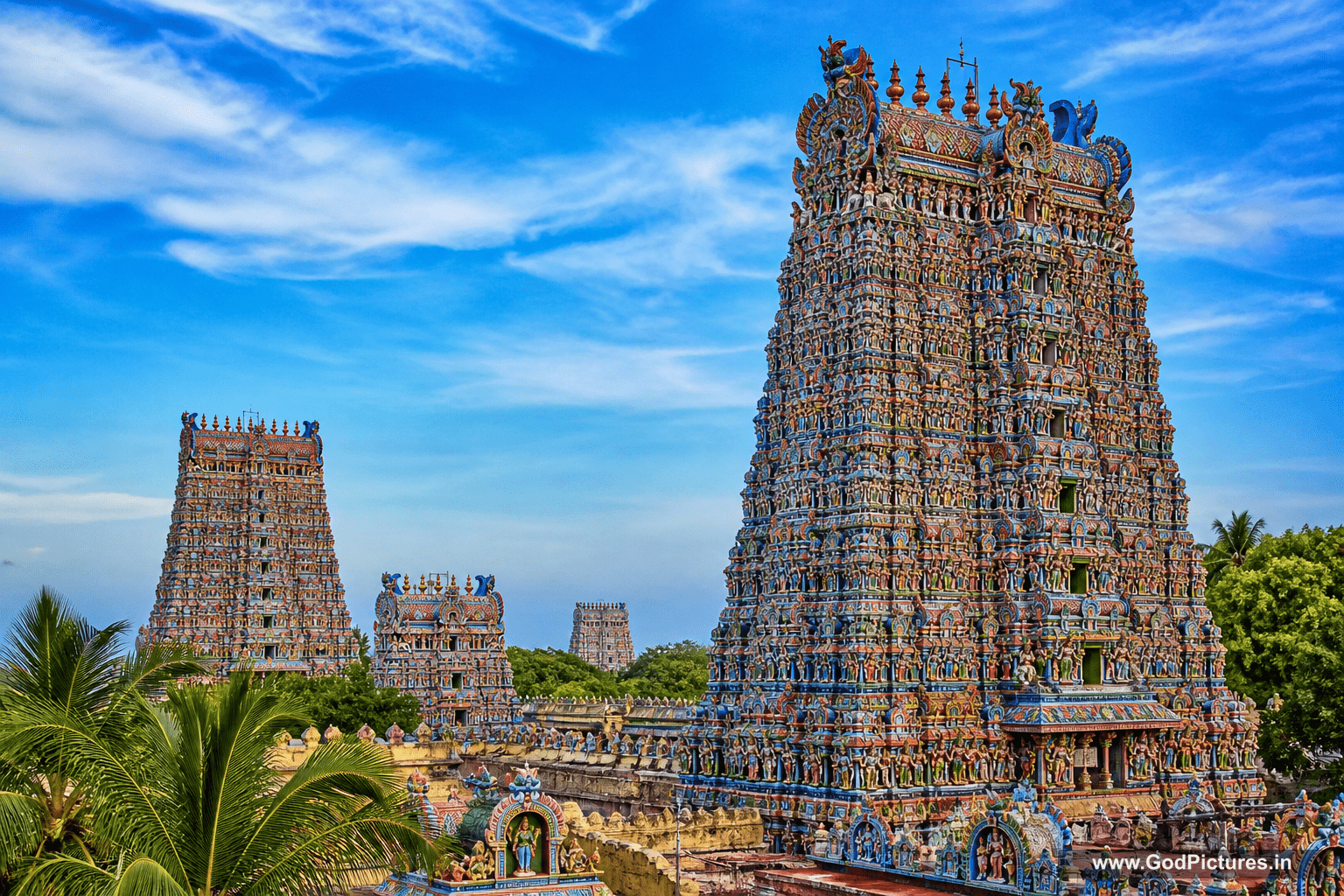 1536x1024 Meenakshi Temple Gopuram Madurai - Colorful Architecture