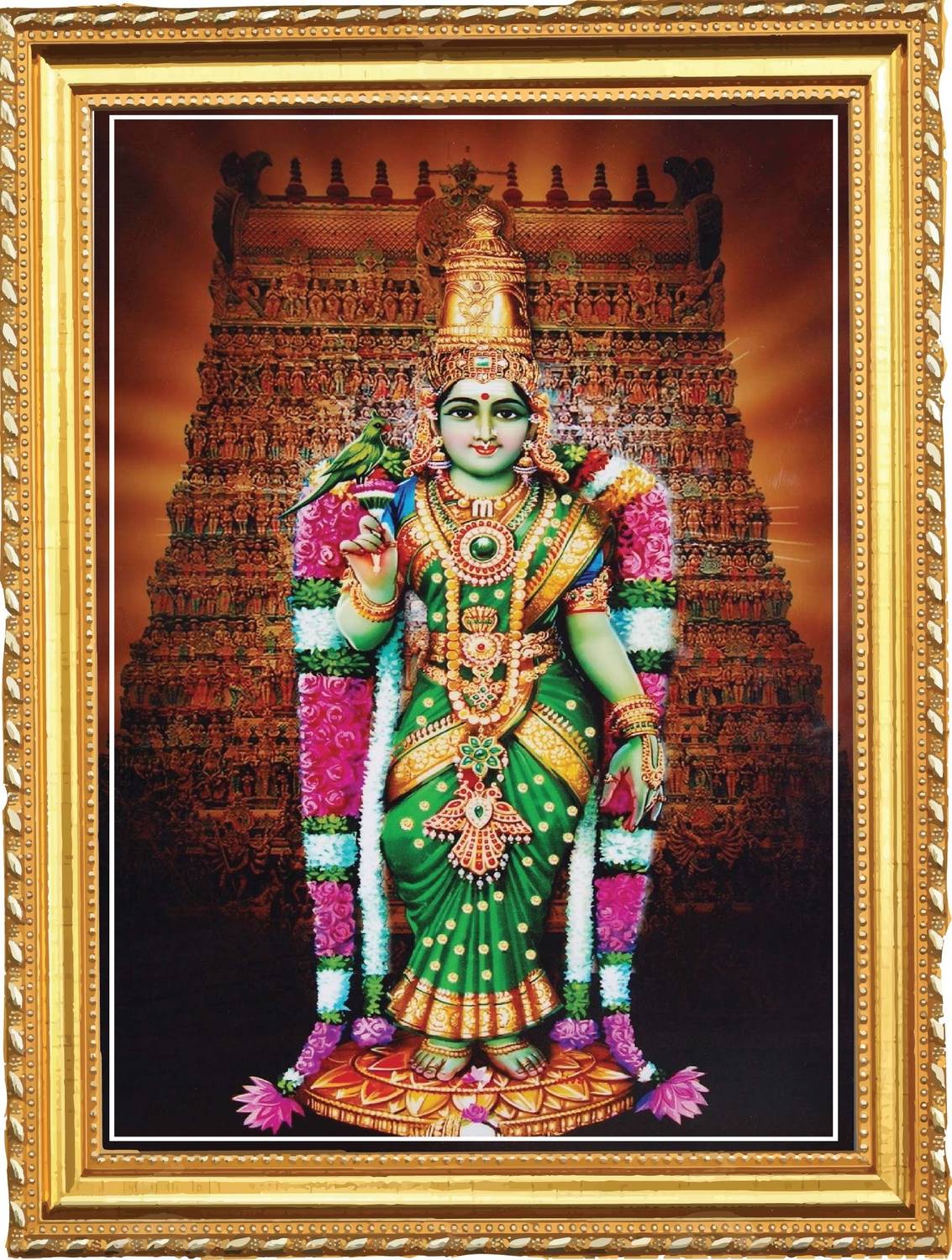 1133x1500 Madurai Meenakshi Amman I Meenakshi I Wall Frame Gold A4 Fine Art Print Posters In India Art, Film, Design, Movie, Music, Nature And Educational Paintings Wallpaper At