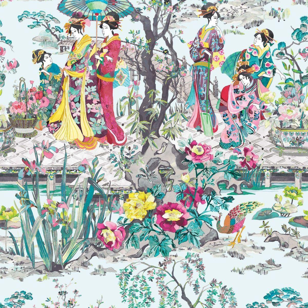 1200x1200 Non Woven Wallpaper Enchanted Gardens Osborne & Little W7024 02