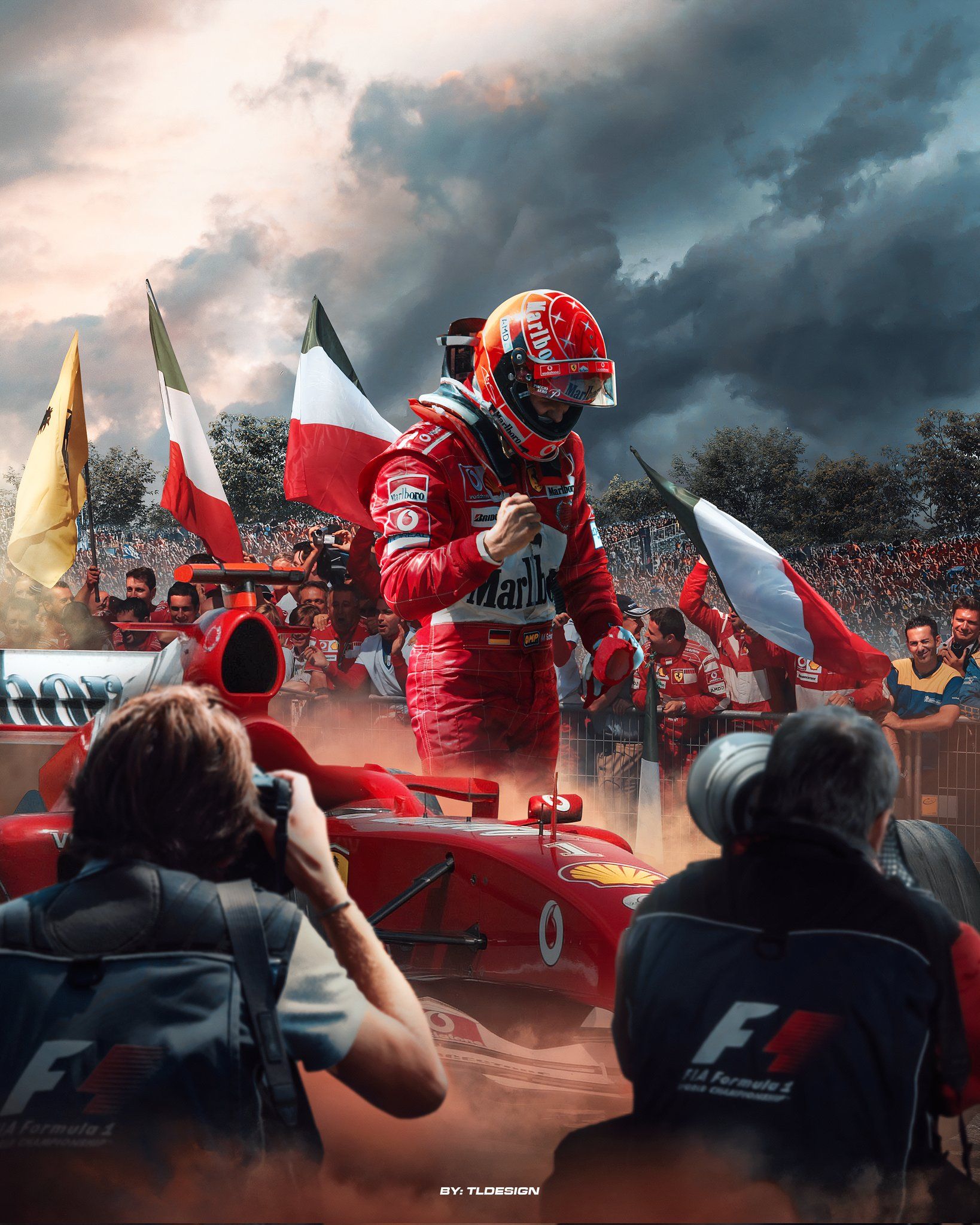 1638x2048 TLdesignn Michael Schumacher Scuderia Ferrari poster