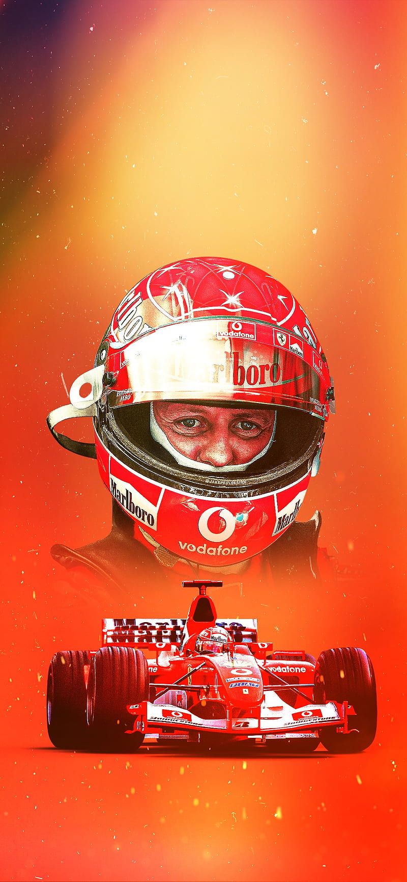 800x1731 Michael Schumacher, f ferrari, huawei, iphone, legend, oneplus, realme, samsung, HD phone wallpaper