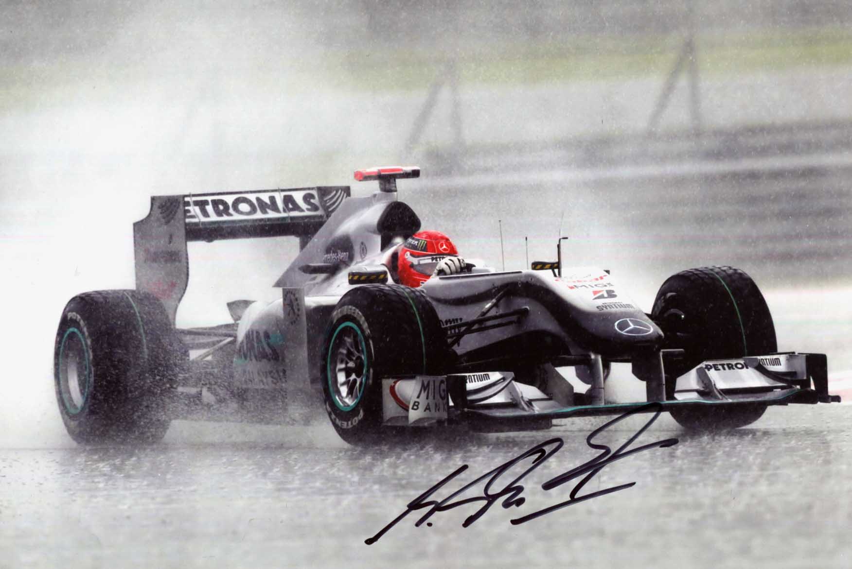 1752x1171 Michael Schumacher autograph, signed photograph