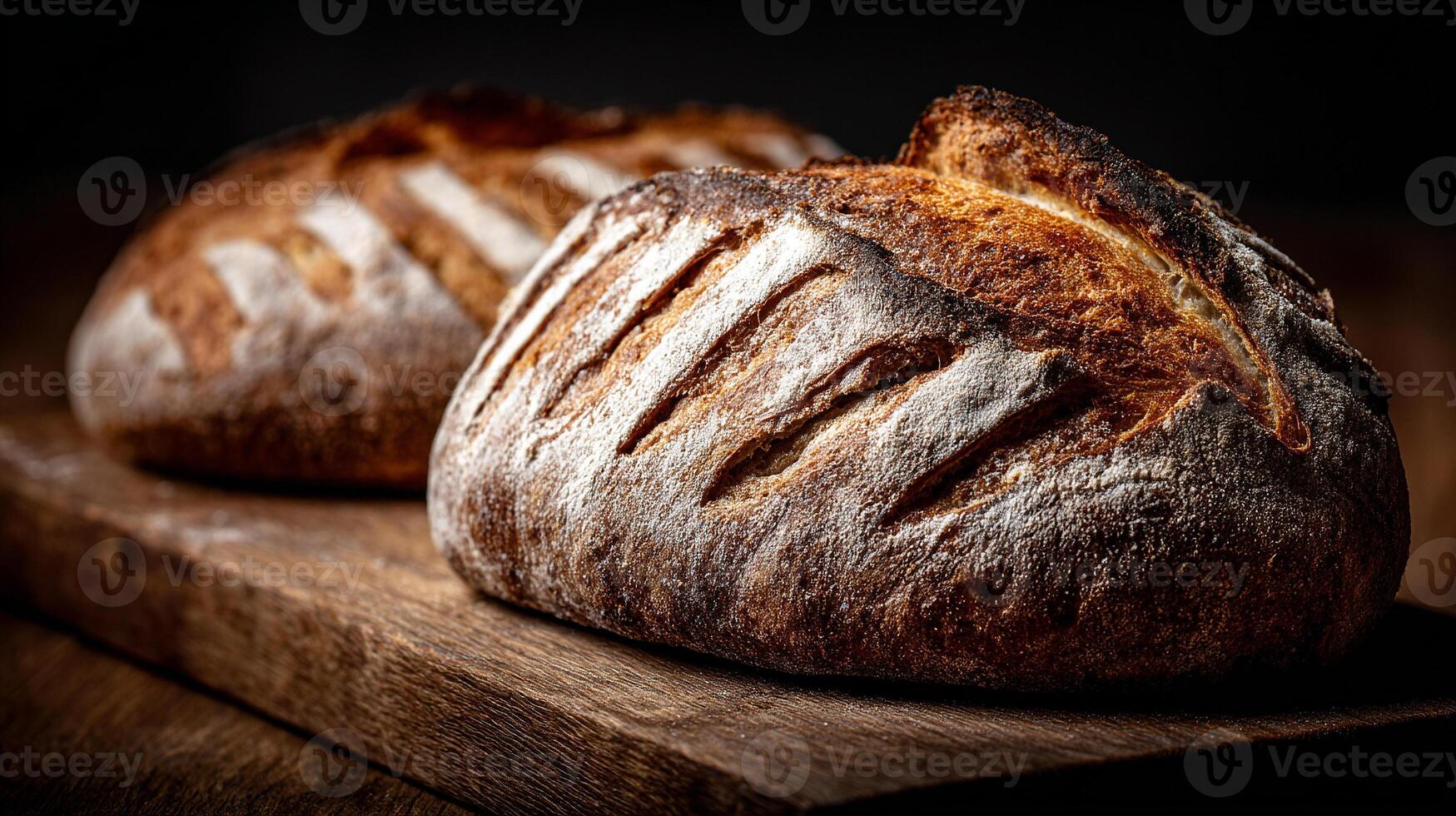 1749x980 Golden artisan bread with rustic crust and soft shadow wallpaper