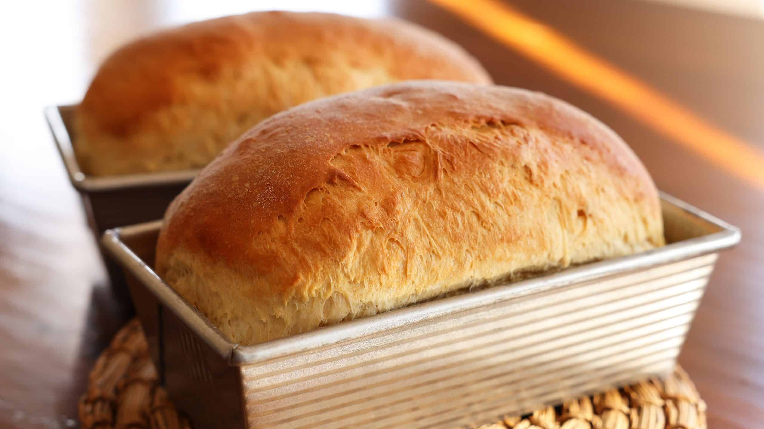 2560x1440 Fluffy white bread (ppang) 빵 recipe