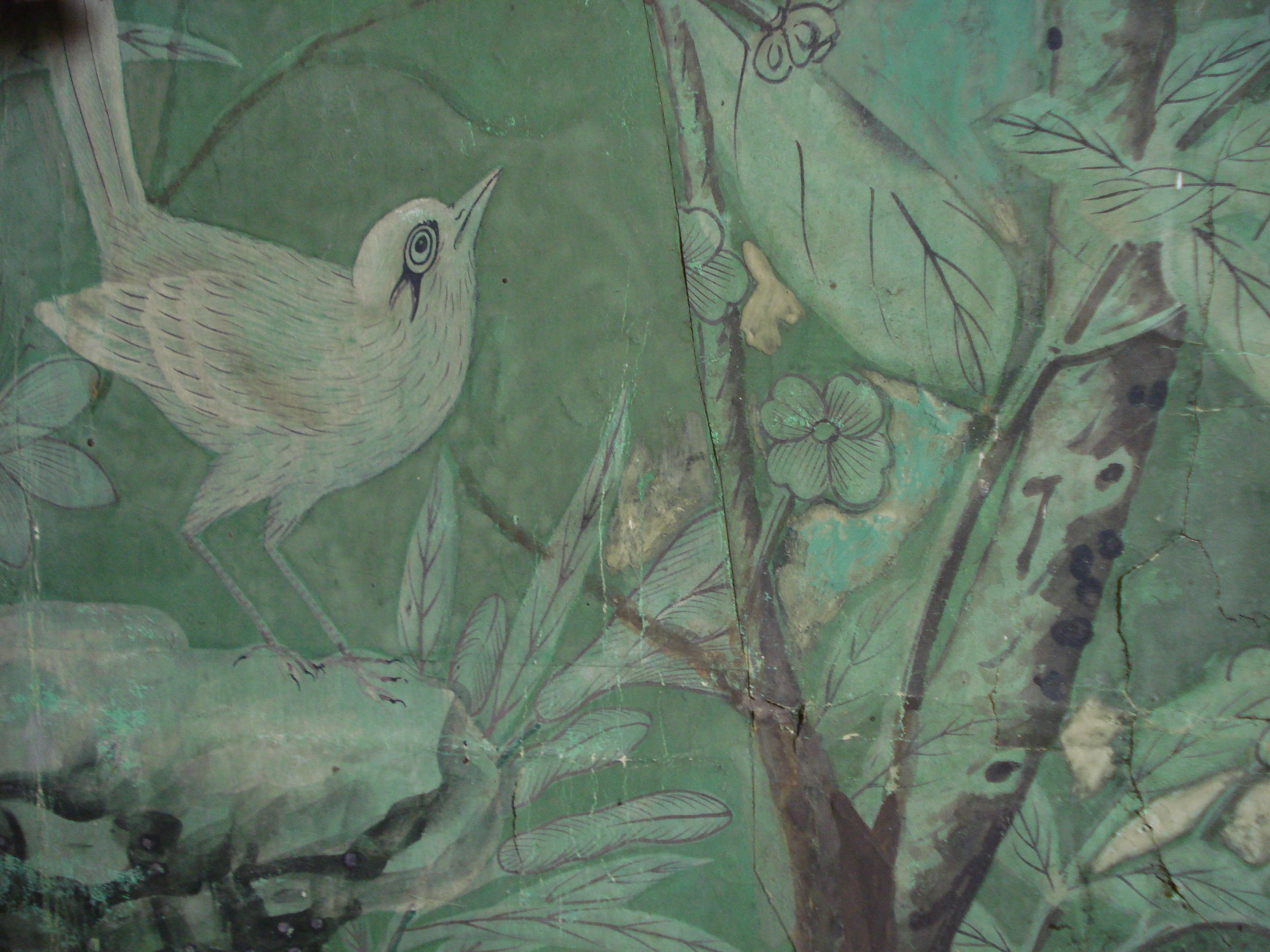 3072x2304 A room full of birds : Eighteenth Century Wallpaper. The Bentley Blog