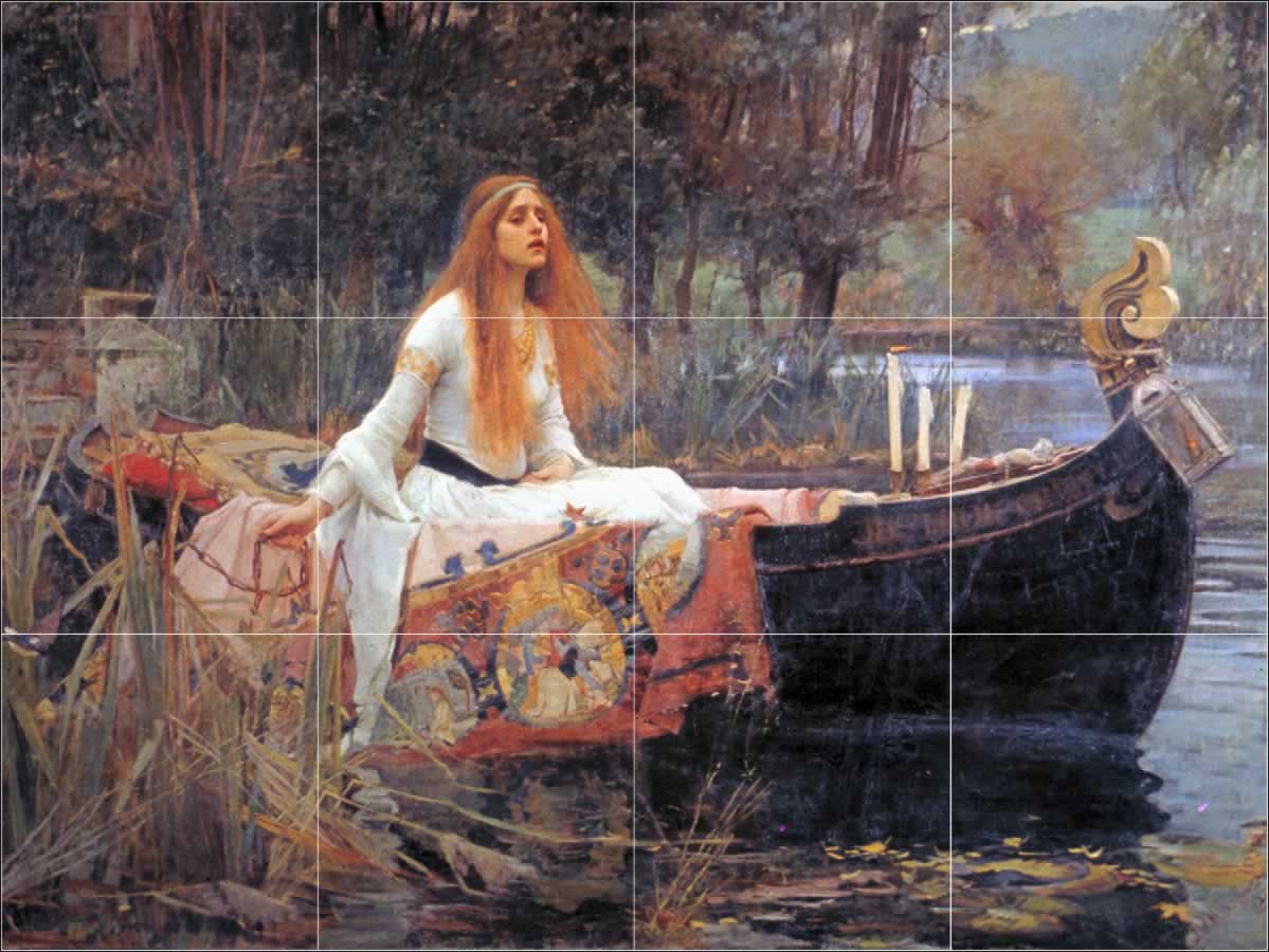 1199x900 John William Waterhouse The Lady Of Shalott Mural