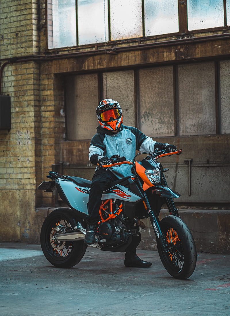 800x1102 Ktm 690 smc, ktm, motorcycle, motorcyclist, HD phone wallpaper