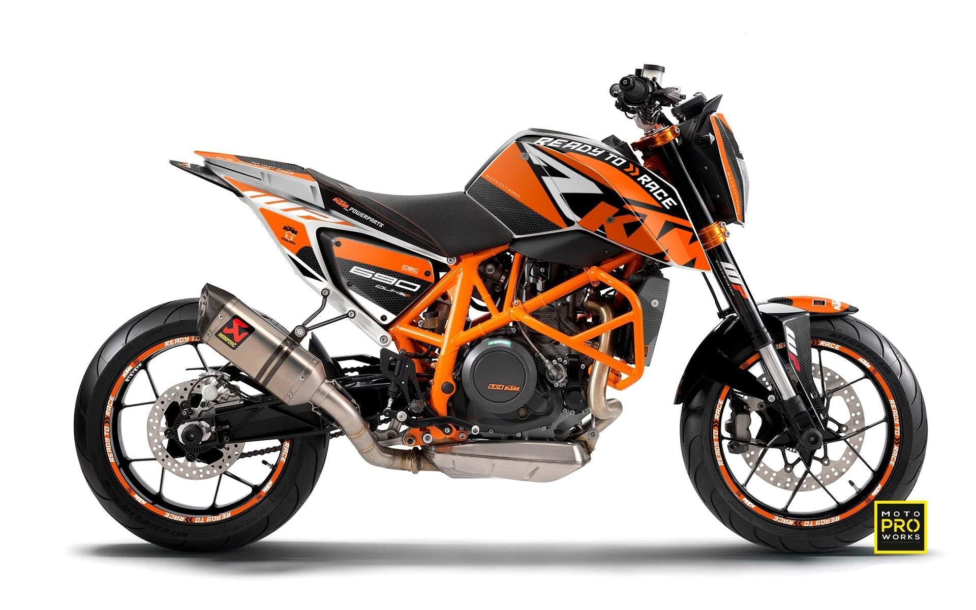 1920x1200 KTM 690 Duke GRAPHICS Tech (Orange)