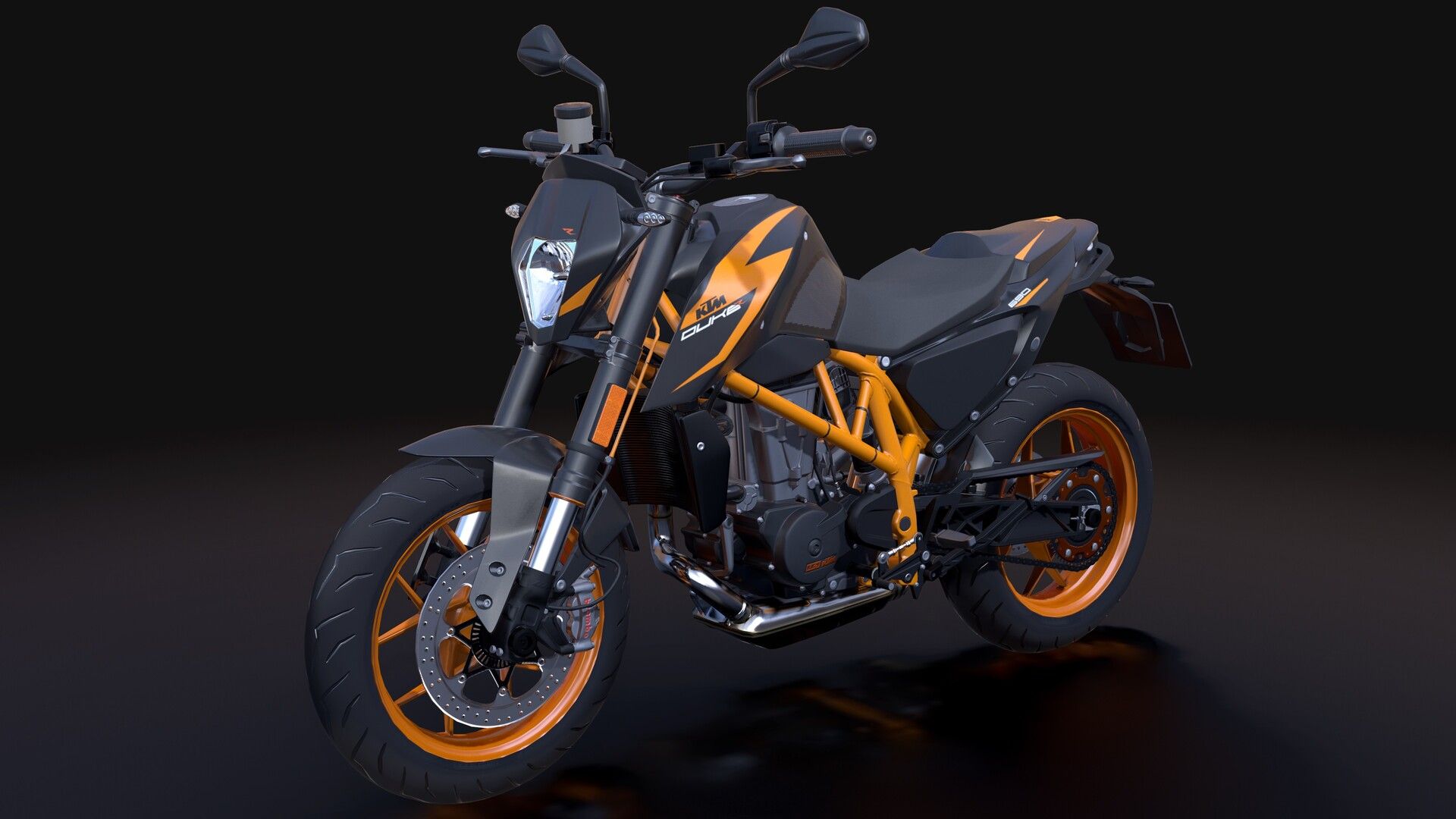 1920x1080 KTM Duke 690 2017