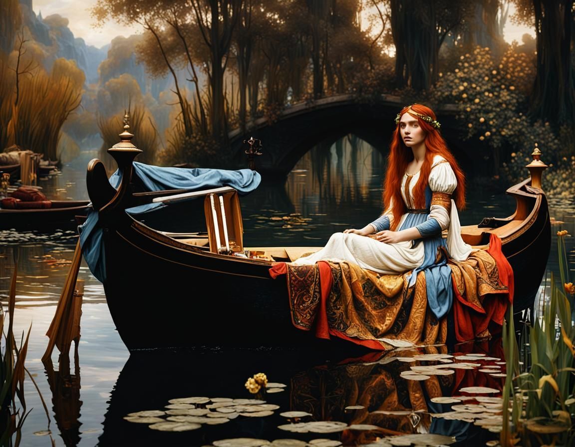 1152x896 Lady Of Shalott In Pre Raphaelite Style