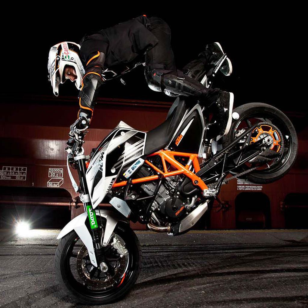 1024x1024 Download Rok Bagoros Ktm 690 Duke Stunt Bike, Rock, Bagoros, Ktm, Duke, Stunt, Bike Wallpaper in 1024x1024 Resolution