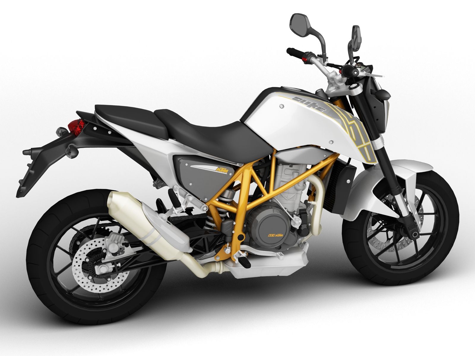 1600x1200 KTM 690 Duke 2014 3D Model