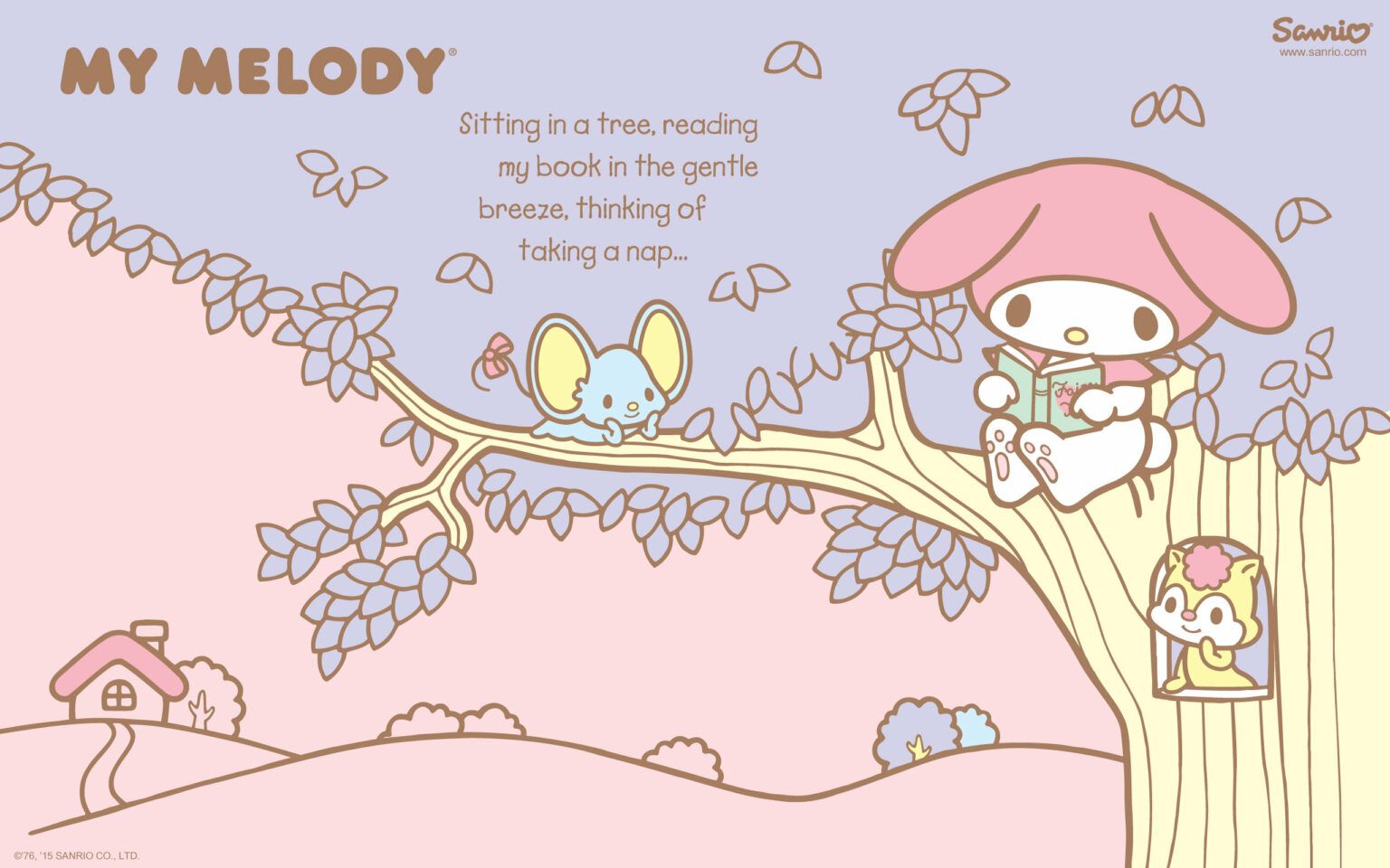 1536x960 My Melody Tree Desktop Wallpaper By Sanrio