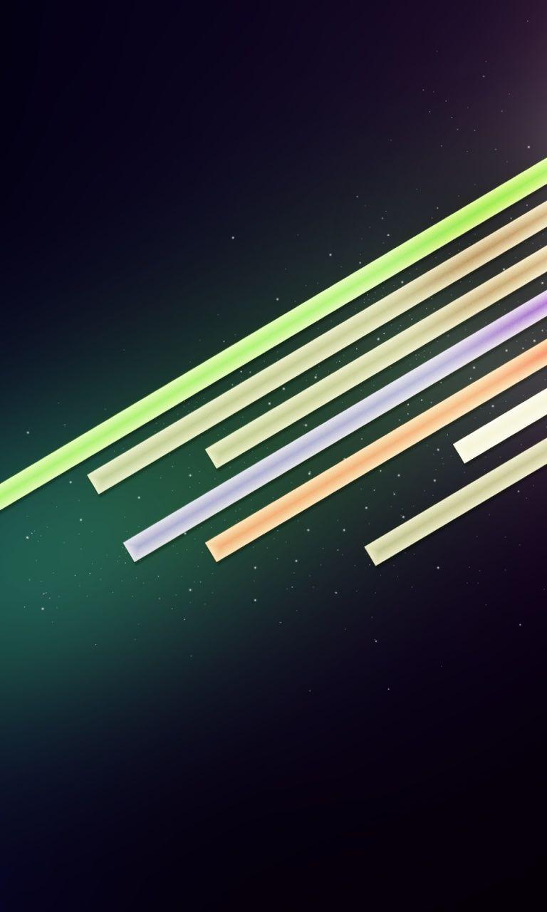 768x1280 Free download 768x1280 Colored Lines of Light Lumia 920 wallpaper
