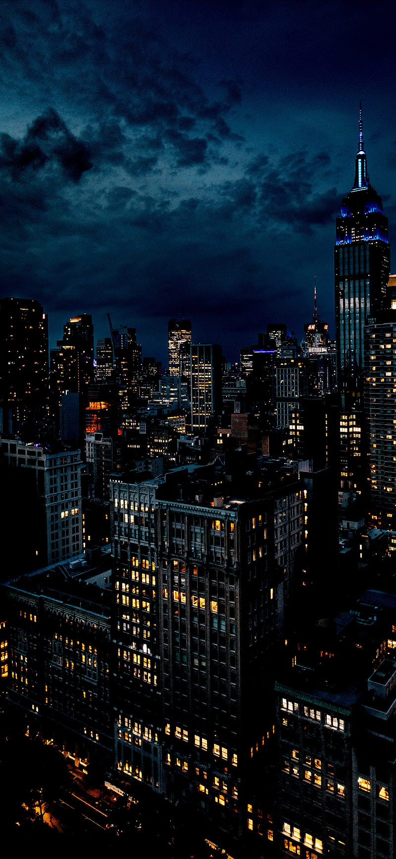 800x1733 HD night city wallpaper