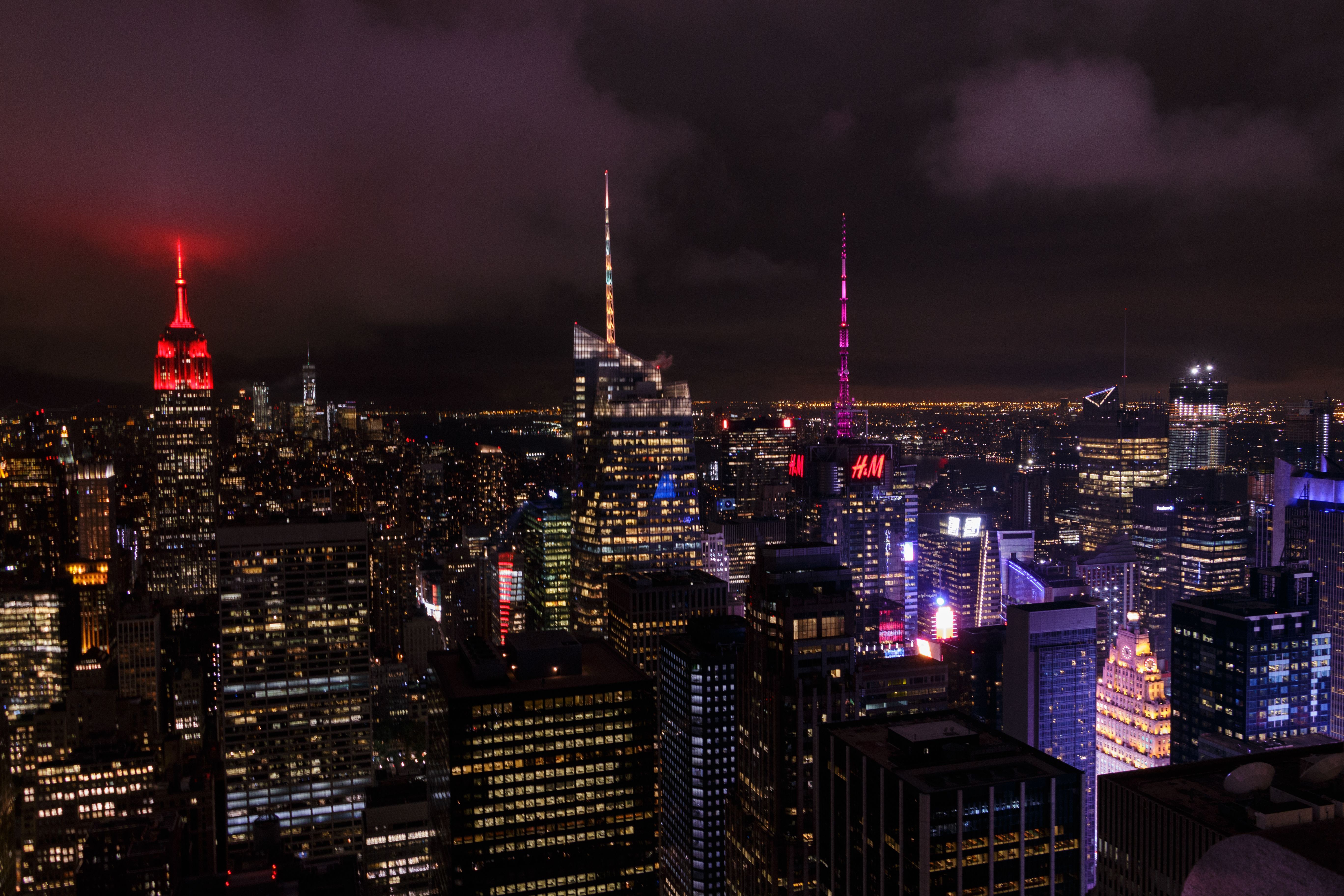5472x3648 City Buildings during Nighttime · Free