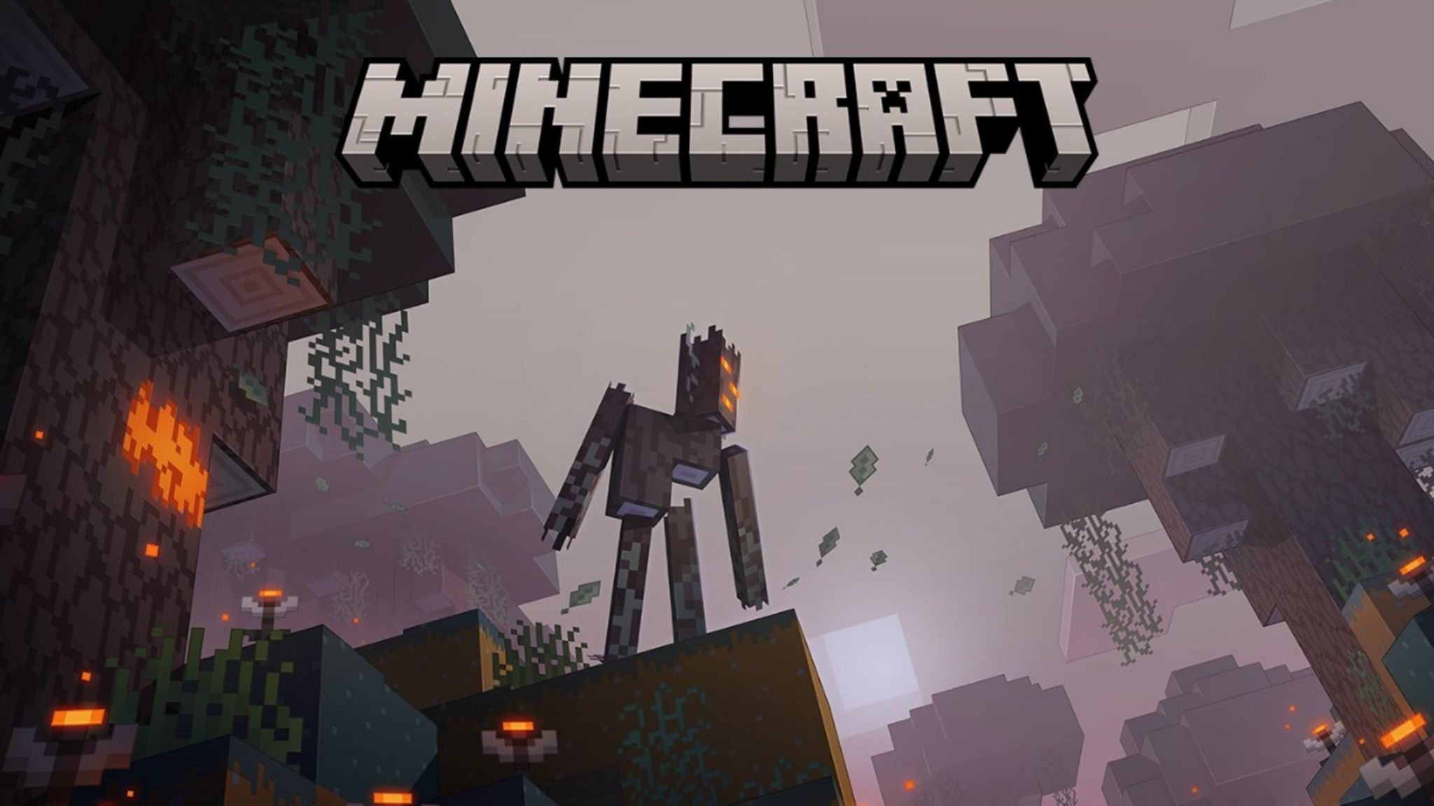 2048x1152 Creaking Minecraft Wallpaper