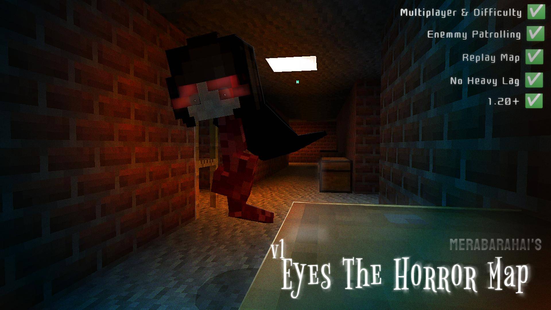 1920x1080 Eyes the Horror Game. Minecraft PE Maps
