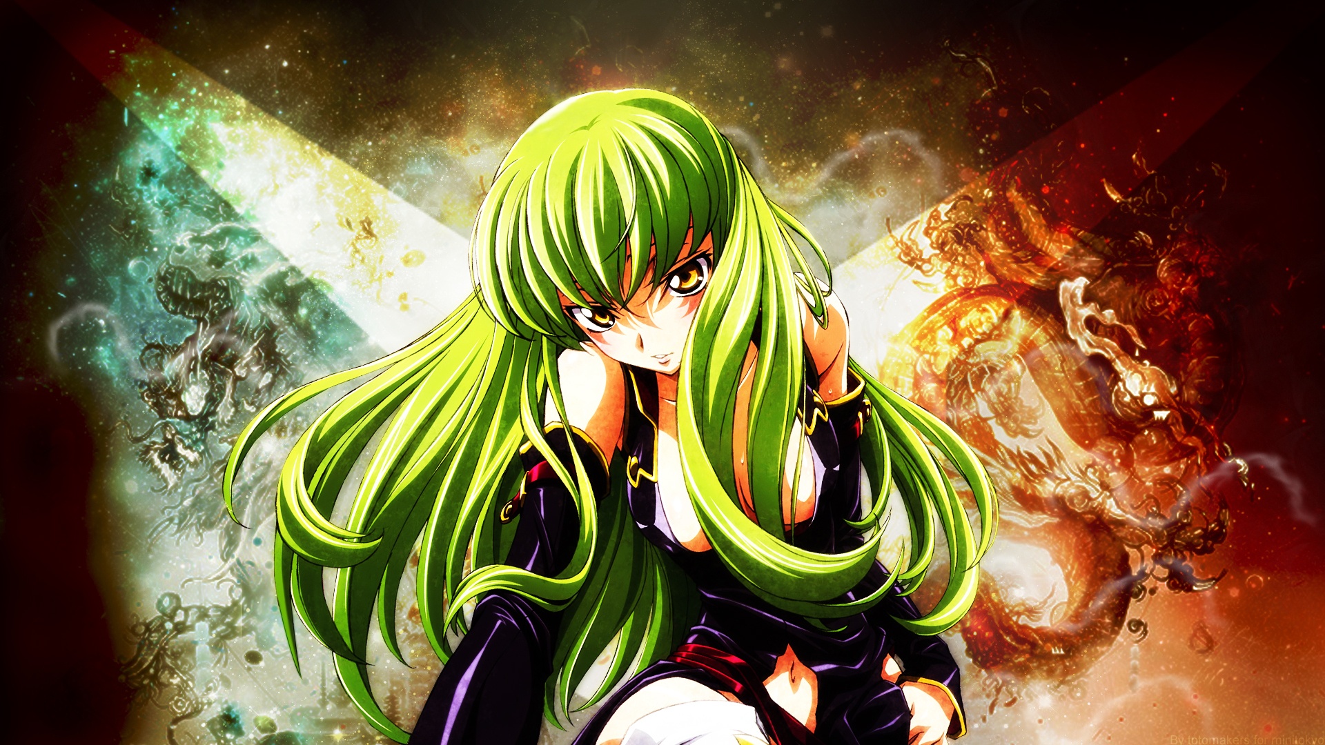 1920x1080 Wallpaper girl, magic, anime, Code Geass, Sisi for mobile and desktop, section аниме, resolution 1920x1080