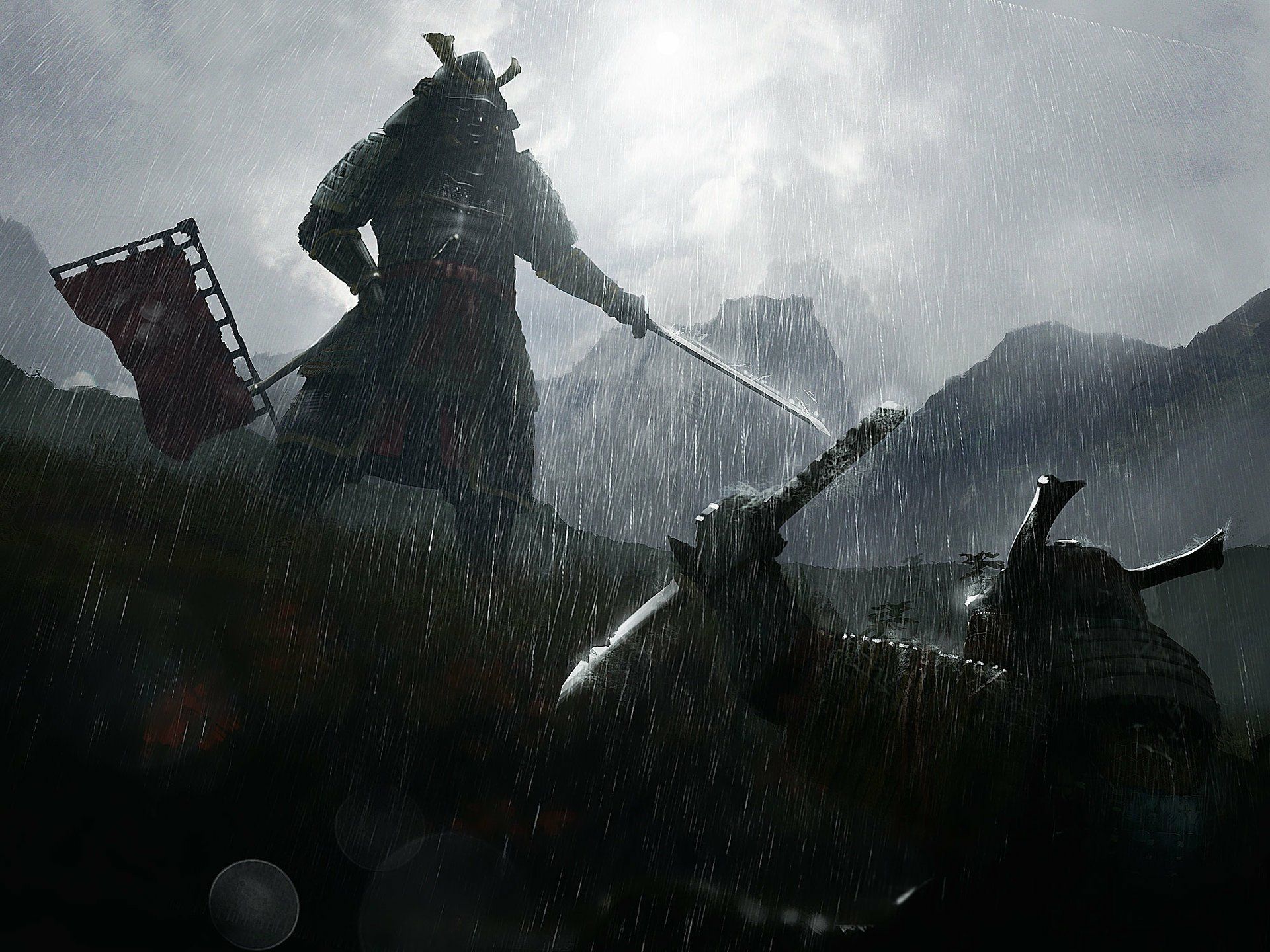 1920x1440 Rainbound Katana: Fantasy Samurai (HD Wallpaper)