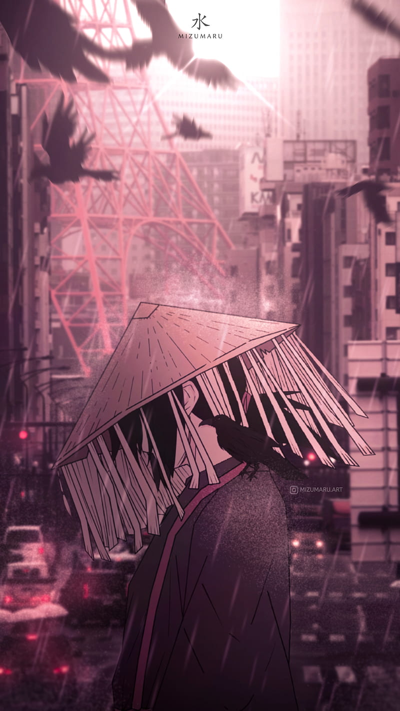 800x1423 HD samurai aesthetic wallpaper
