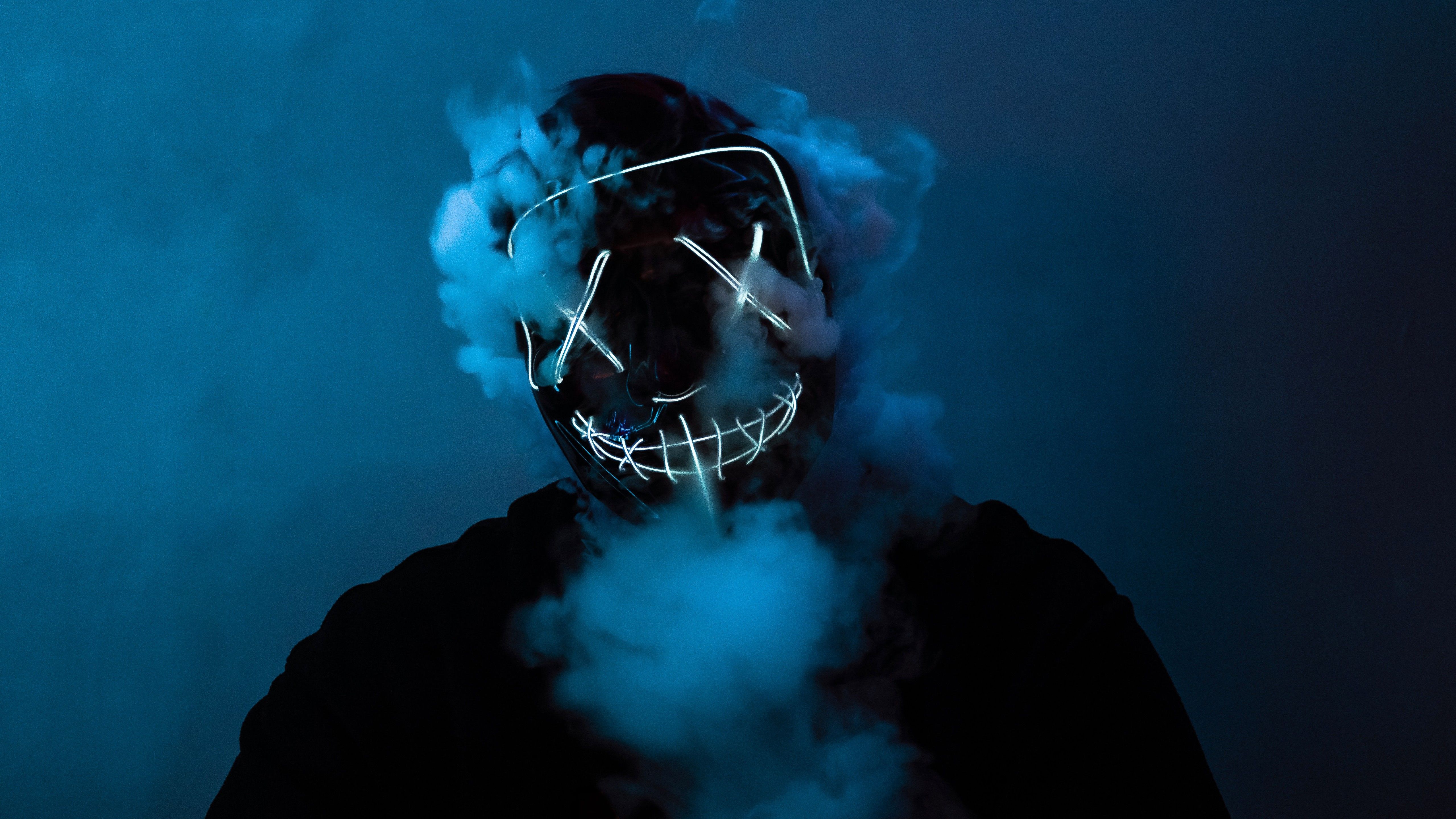 5120x2880 LED Purge Mask 4K 5K Wallpaper