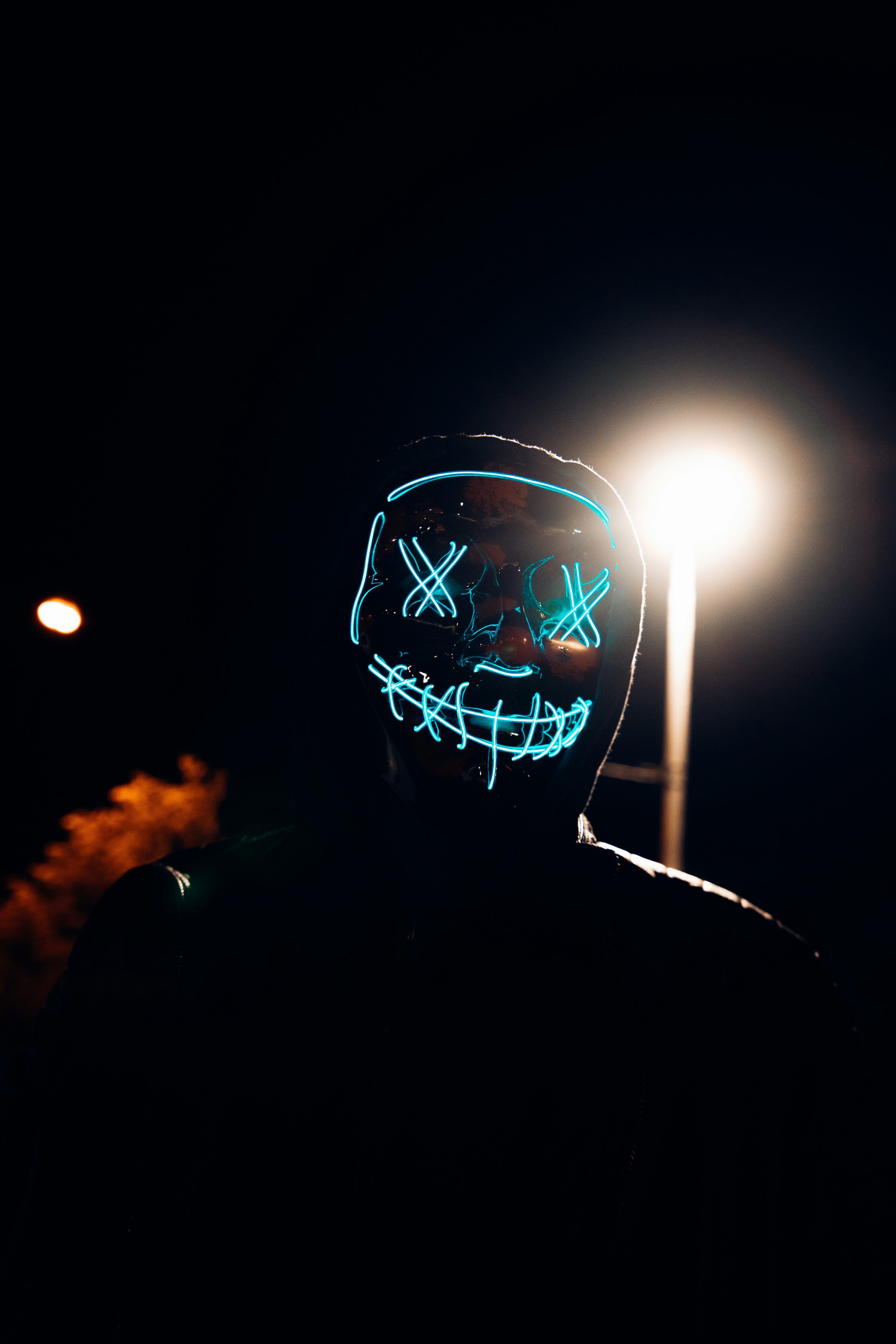 3000x4500 Neon Mask Picture. Download Free Image